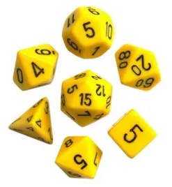 kosci-rpg-matowe-zolte-zestaw-7-szt