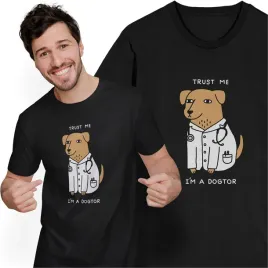koszulka-meska-z-nadrukiem-smieszny-prezent-pies-doktor-lekarz-trust-me