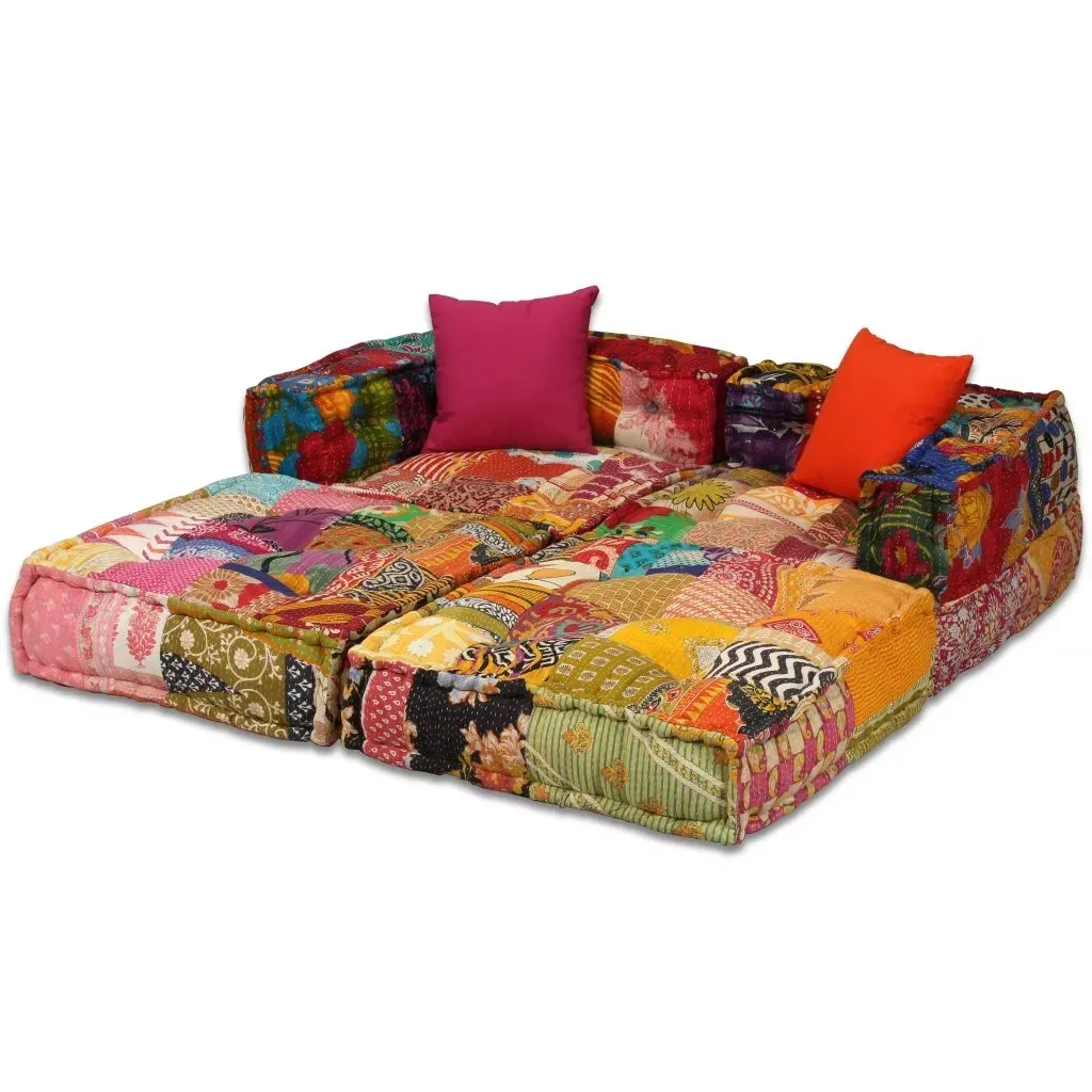 puf-modulowy-2-osobowy-patchwork-tkanina-stan-nowy