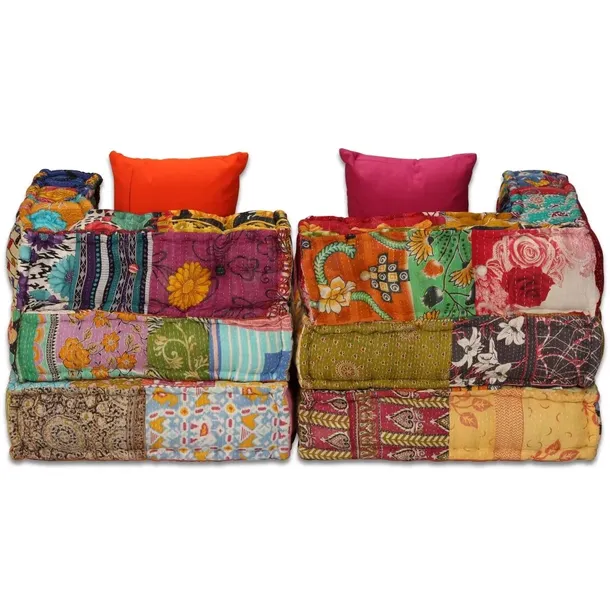 puf-modulowy-2-osobowy-patchwork-tkanina-stan-nowy