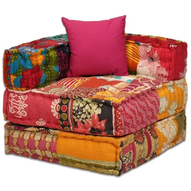 puf-modulowy-2-osobowy-patchwork-tkanina-stan-nowy