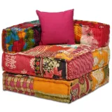 puf-modulowy-2-osobowy-patchwork-tkanina-stan-nowy