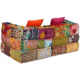 puf-modulowy-2-osobowy-patchwork-tkanina-stan-nowy