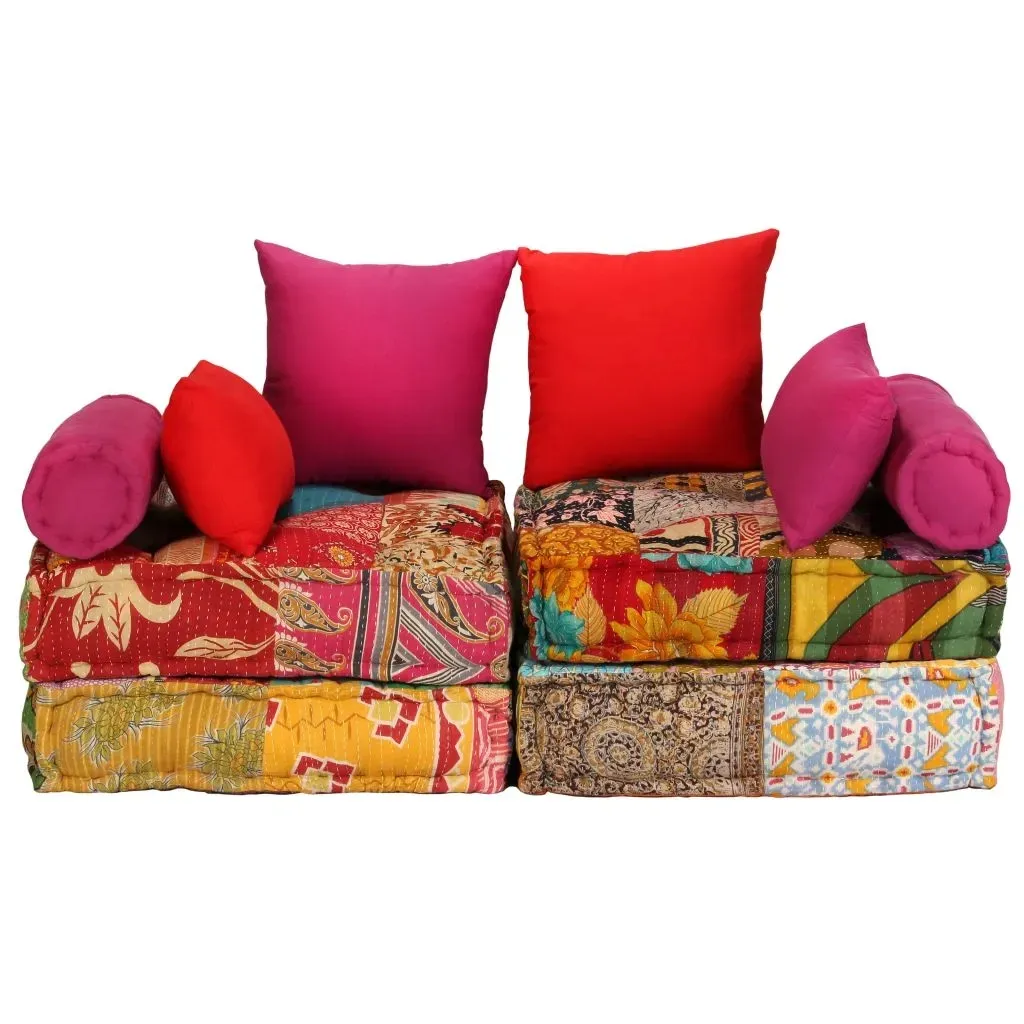 puf-modulowy-2-osobowy-patchwork-tkanina-stan-nowy