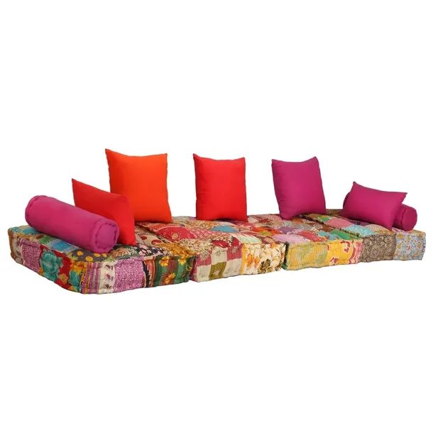 puf-modulowy-2-osobowy-patchwork-tkanina-stan-nowy