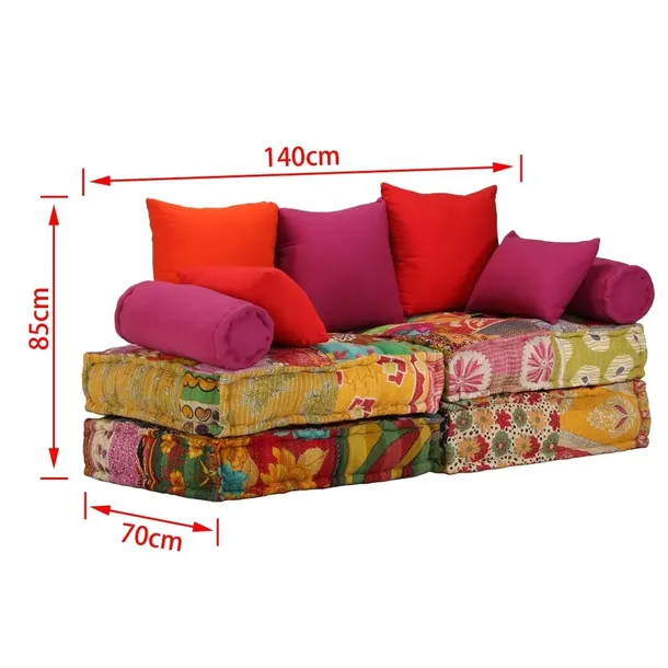 puf-modulowy-2-osobowy-patchwork-tkanina-stan-nowy