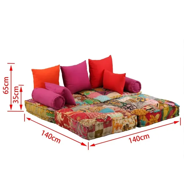 puf-modulowy-2-osobowy-patchwork-tkanina-stan-nowy