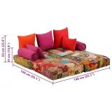 puf-modulowy-2-osobowy-patchwork-tkanina-stan-nowy