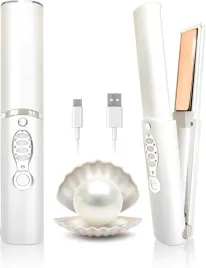 prostownica-adobird-bezprzewodowa-prostownica-do-wlosow-5000mah-biala