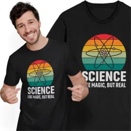 koszulka-meska-z-nadrukiem-science-nauka-magia-atom-dla-fizyka-chemika