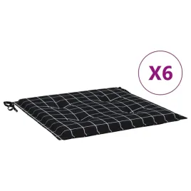 poduszki-na-krzesla-ogrodowe-6-szt-czarne-w-krate-50x50x3-cm