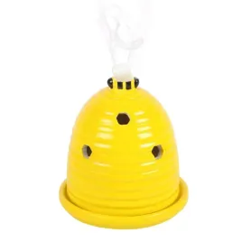 yellow-beehive-incense-cone-holder-zolta-ceramiczna-kadzielnica-ul