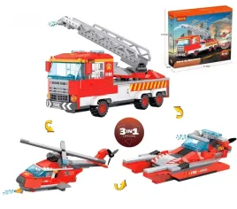 klocki-konstrukcyjne-cogo-3w1-straz-pozarna-samochod-helikopter-motorowka