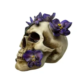 czaszka-z-fioletowymi-kwiatami-skull-13cm