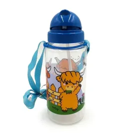 butelka-bidon-dzieciecy-450ml-ze-slomka-i-paskiem-adoramals-highland-coo