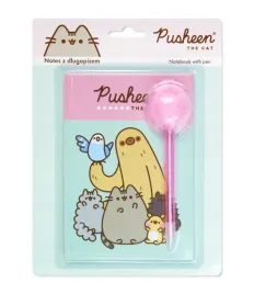 zestaw-notes-pusheen-dlugopis-z-pomponem-pamietnik-dla-dziewczynki