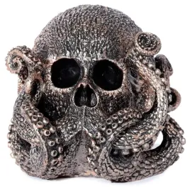 bronze-skull-octopus-czaszka-osmiornica