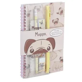zestaw-do-szkoly-notes-kolowy-i-piornik-pies-mops