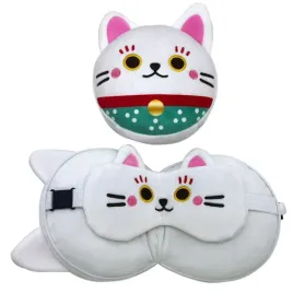 maneki-neko-poduszka-podrozna-maseczka-maskotka