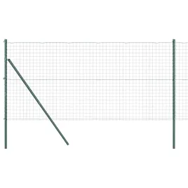 ogrodzenie-z-slupkami-zielony-1-x-25-m-stal
