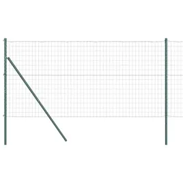 ogrodzenie-z-slupkami-zielony-1-x-25-m-stal