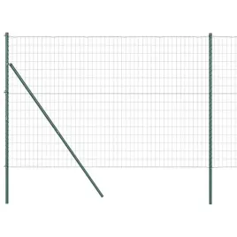 ogrodzenie-z-slupkami-zielony-1-6-x-10-m-stal