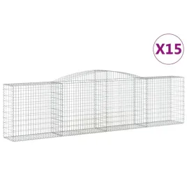 kosze-gabionowe-15-szt-400x50x100-120cm-galwanizowane-zelazo