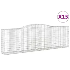 kosze-gabionowe-15-szt-400x50x120-140cm-galwanizowane-zelazo