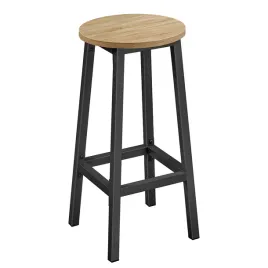 taboret-barowy-dab-sonoma-nogi-czarne