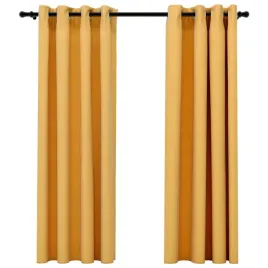 zaslony-stylizowane-na-lniane-2-szt-zolte-140x175-cm