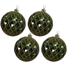 plastikowe-zielone-bombki-choinkowe-w-zlota-brokatowa-krate-8-cm-4-szt
