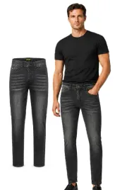 spodnie-jeansowe-meskie-czarne-klasyczne-jeansy-slim-fit-dopasowane-modne