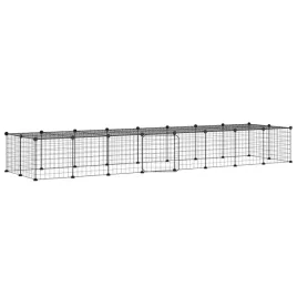 klatka-dla-zwierzat-z-bramka-36-paneli-czarna-35x35-cm-stal