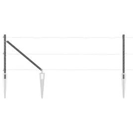 slupki-ogrodzeniowe-7-pcs-szary-o32mm-60-cm-stal-galwanizowana