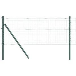 slupek-ogrodzeniowy-26-pcs-zielony-3-2-x-3-2-x-100-cm-stal