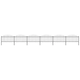 ogrodzenie-ogrodowe-z-wlocznia-stalowe-1070x150-cm-czarne