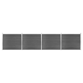 zestaw-ogrodzeniowy-z-wpc-699-x-146-cm-czarny