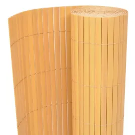 dwustronne-ogrodzenie-ogrodowe-pvc-90x500-cm-zolte