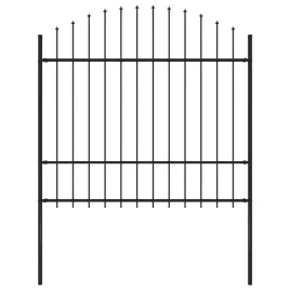 ogrodzenie-ogrodowe-z-wlocznia-stalowe-181-x-175-cm-czarne