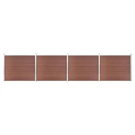 zestaw-ogrodzeniowy-z-wpc-699-x-146-cm-brazowy