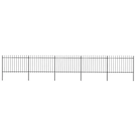 ogrodzenie-ogrodowe-z-wlocznia-stalowe-8925-x-120-cm-czarne
