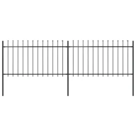 ogrodzenie-ogrodowe-z-wlocznia-stalowe-359-x-100-cm-czarne