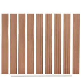 zamienne-deski-ogrodzeniowe-9-szt-wpc-170-cm-brazowe