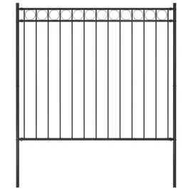 ogrodzenie-ogrodowe-stalowe-181x15-m-czarne