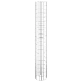 okragly-slup-gabionowy-galwanizowana-stal-o30x200-cm