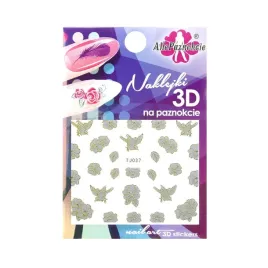 naklejki-3d-kwiatki-biale-zlot-tj037