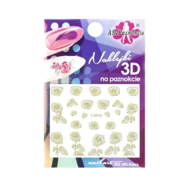 naklejki-3d-kwiatki-biale-zlot-tj010