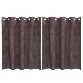 zaslona-z-zaslonami-2-pcs-brazowy-140-x-140-cm-aksamit