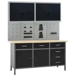 stol-roboczy-z-4-panelami-sciennymi-i-2-szafkami