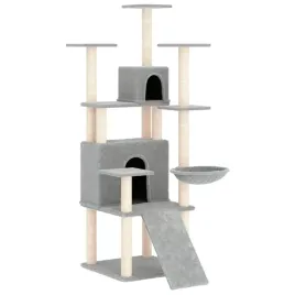 drapak-dla-kota-z-sizalowymi-slupkami-jasnoszary-154-cm